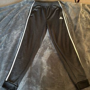 Adidas Boy’s Melange Mix Fleece Pants Grey Size XL (18/20)